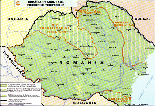 Pierderi teritoriale ale Romaniei