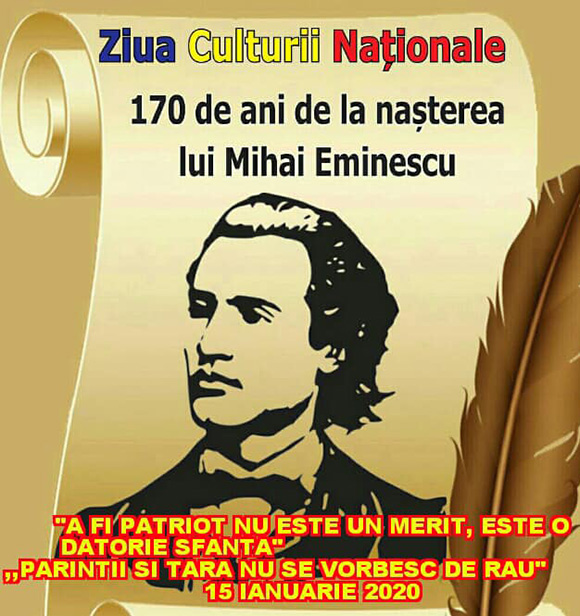 Ziua Mihai Eminescu Ziua Culturii Nationale 2020