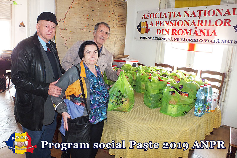 Program social Paste 2019 la AsociatiaNationala a Pensionarilor din Romania