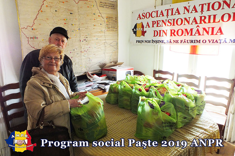 Program social Paste 2019 la AsociatiaNationala a Pensionarilor din Romania