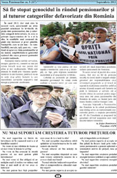 Ziar Vocea Pensionarilor Septembrie 2012