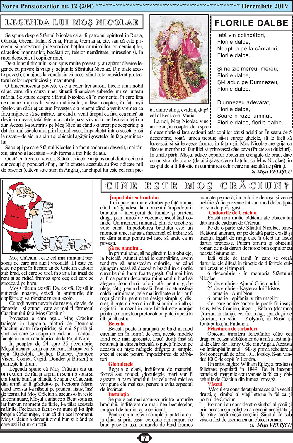 Ziarul ANPR Vocea Pensionarilor luna decembrie 2019