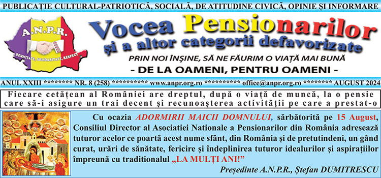 Ziar Vocea Pensionarilor august 2024